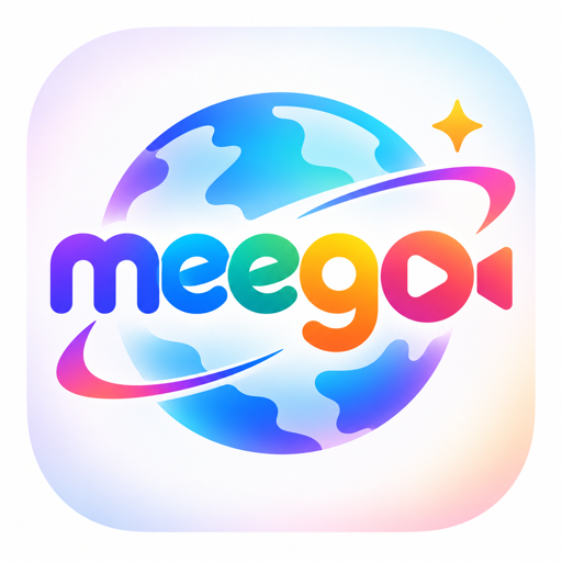 Meego app icon — spin the globe and say hi